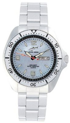 Chris Benz Quartz CBO.H.MB.SI with Metal Strap