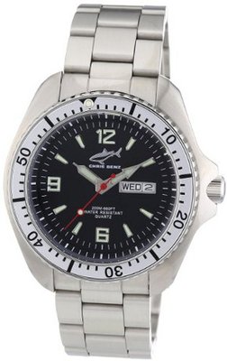 Chris Benz Quartz CBO.S.MB.SI with Metal Strap