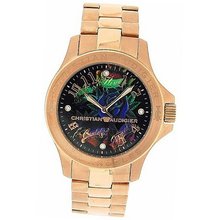 Christian Audigier Bright Garden Gents Rose Tone Stainless Steel ETE-112