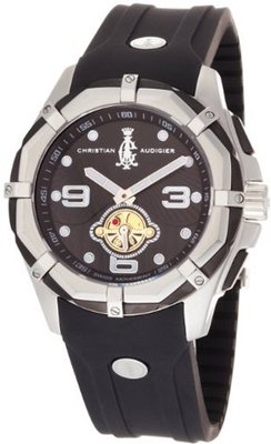 Christian Audigier LE-SILVER Limited Edition Black Rubber