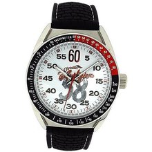 Christian Audigier Motor Sports Gents Black Rubber Strap ETE-119