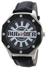 Christian Audigier Revo SWI-655 Black Leather Quartz with Black Dial