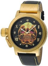 Christian Audigier Unisex ETE-103 Eternity Gold Death Skull Ion-Plating Gold