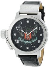 Christian Audigier Unisex ETE-104 Eternity Winged Crown Stainless Steel