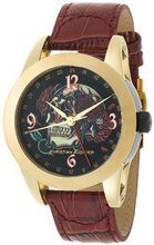 Christian Audigier Unisex ETE-106 Eternity Crown of Roses Ion-Plating Gold