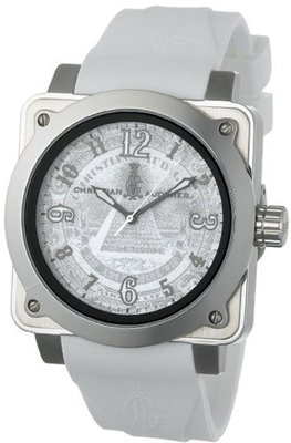Christian Audigier Unisex FOR-216 Fortress Silver Dollar Stainless Steel