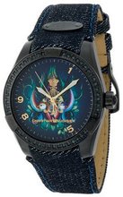 Christian Audigier Unisex INT-304 Intensity Denim Twin Birds Ion-Plating Black