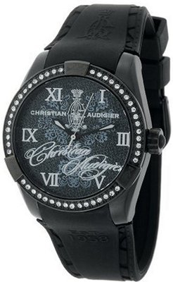 Christian Audigier Unisex INT-311 Intensity Midnight Blossom Ion-Plating Black