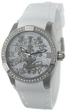 Christian Audigier Unisex INT-312 Intensity White Blossom Stainless Steel