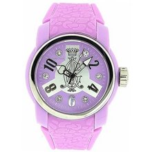 Christian Audigier Vortex Ladies Analogue Lilac Rubber Strap INT-321