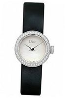 Christian Dior La D De Dior Mother of Pearl Dial Black Satin Diamond Ladies CD040110A001