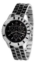 Christian Dior Unisex CD11431CM001 Christal Chronograph Diamond Black Dial