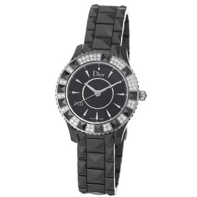 Christian Dior VIII Black Dial Black Ceramic Ladies CD1221E0C001