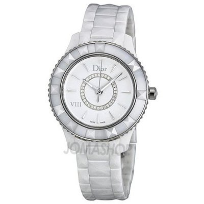 Christian Dior VIII Diamond White Ceramic and Steel Ladies CD1231E2C002