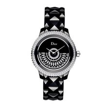 New Ladies Christian Dior Huit VIII 8 Inverse 33mm Diamonds Automatic CD123BE0C001