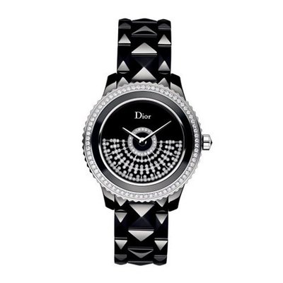 New Ladies Christian Dior Huit VIII 8 Inverse 33mm Diamonds Automatic CD123BE0C001