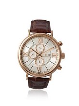 Christian Van Sant CV1126 Rose Gold Tone Stainless Steel Case Leathe