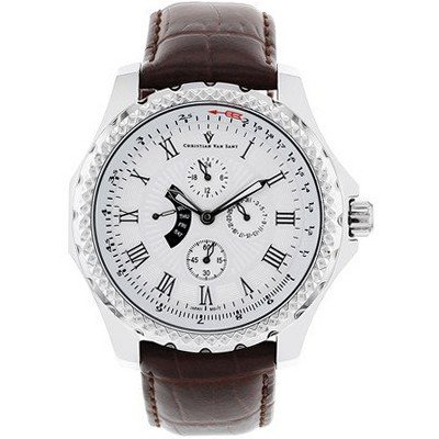 Christian Van Sant CV5110 Retrograde Analog Display Quartz Brown