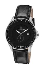 Christina Design London Classic Quartz with Black Dial Analogue Display and Black Leather Strap 518SBLBL