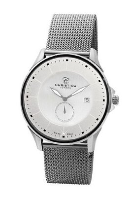 Christina Design London Classic Quartz with Silver Dial Analogue Display and Grey Bracelet 518SS-MESH