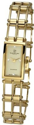 Christina Design London Gold Pvd Ladies 4 Diamond Bracelet