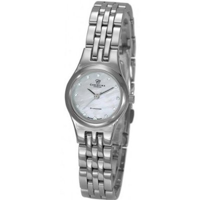 Christina Design London Ladies Analogue 114SW with Stainless Steel Diamond Bracelet