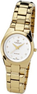 Christina Design London Ladies Analogue 132GW with Gold PVD Diamond Bracelet