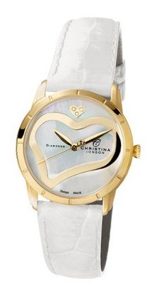 Christina Design London Ladies Analogue 147GWW with Stainless Steel Diamond Strap