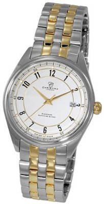 Christina Design London Two Tone Gents 6 Diamond Bracelet