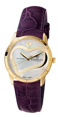 Christina London 147GWPURPLE Ladies Romance Hearts