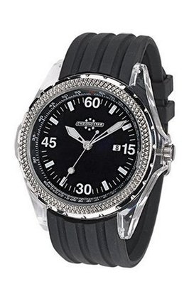 Chronostar Sportwear 3H with Black Dial and Black Strap