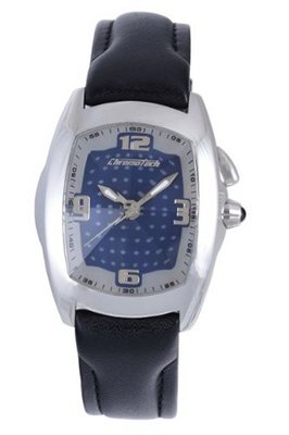 Chronotech CT.7660M-02 black calfskin band .