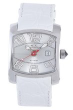 Chronotech CT.7701M-09 white calfskin band .