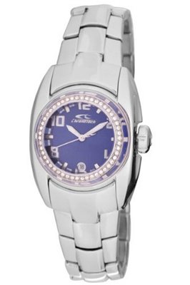 Chronotech CT.7704BS-19M silver stainless-steel band .