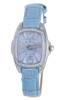 Chronotech CT.7948LS-01 blue calfskin band .