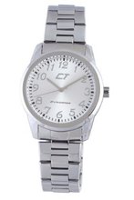 Chronotech Silver Dial Polished Stainless Steel