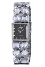 Chronotech Woman's Brown Mother of Pearl Dial Stainless Steel and Crystal