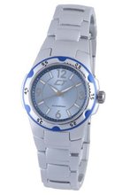 Chronotech Woman's Light Blue and Silver Aluminum