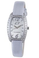 Chronotech Woman's Silver Dial Silver-tone Leather