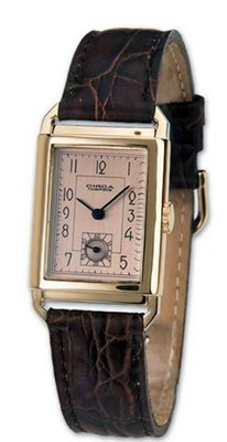 Circa 1940s Rectangle Light Bronze Face