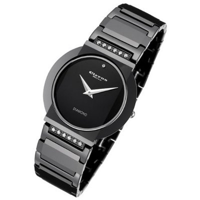 Cirros Luxury Unisex Black Ceramic with Diamond Model 2280GB