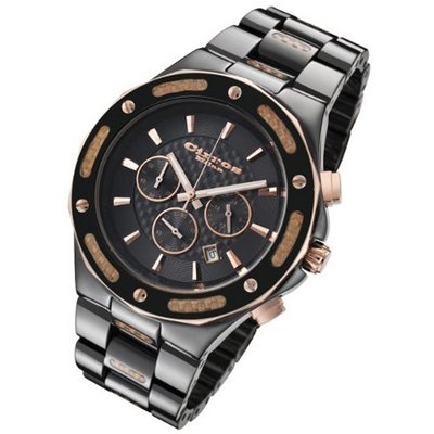 Cirros Milan Barbero Black Ceramic and Gold Carbon Fiber Chronograph