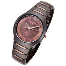 Cirros Milan By Rougois Empire Series Chocolate Rose Gold Trim Ceramic