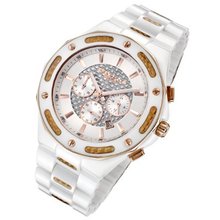 Cirros Milan Marveloso White Ceramic and Gold Carbon Fiber Chronograph