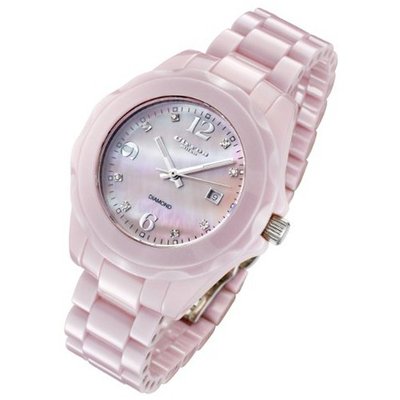 Cirros Milan Seducente Pink Ceramic Pink MOP Diamond Dial Ladies