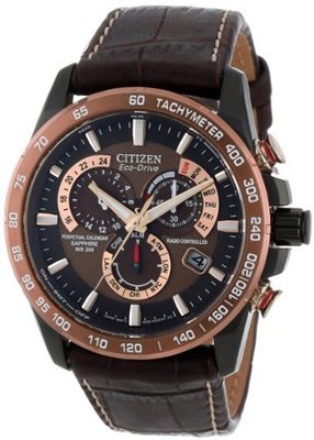 Citizen AT4006-06X Eco-Drive Perpetual Chrono A-T Atomic Clock Synchronization