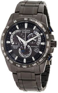 Citizen AT4007-54E "Perpetual Chrono A-T" Black Stainless Steel