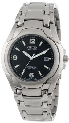 Citizen BM6060-57F "Eco-Drive" 180 WR100 Titanium Bracelet