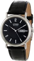 Citizen BM8240-03E "Eco-Drive" Stainless Steel and Black Leather Strap
