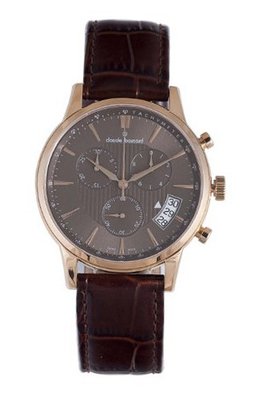 Claude Bernard 01002 37R BRIR Classic Rose Gold PVD Brown Dial Chrono Tachymeter